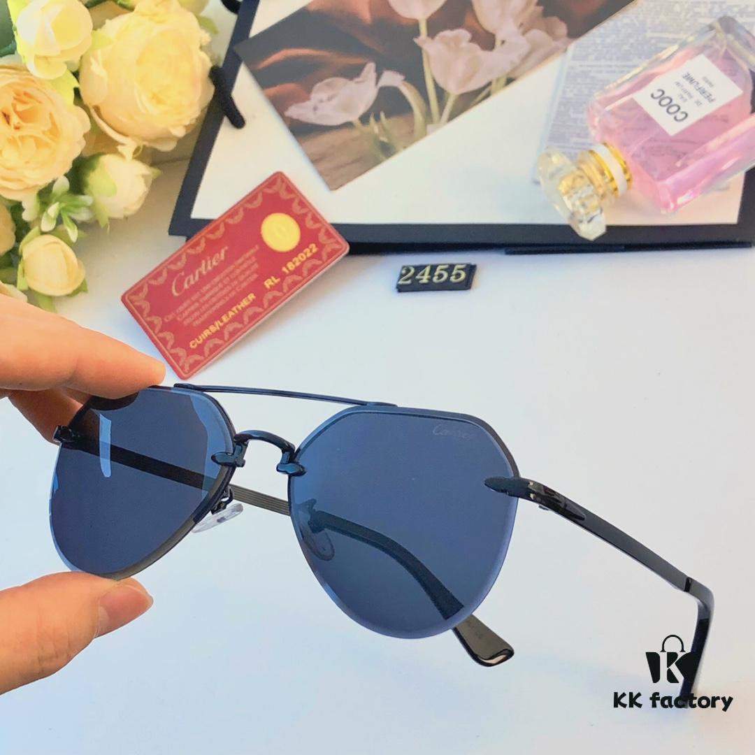 Cartier New Style Casual Trendy Instagram Fashion Sunglasses, Stylish Unisex Retro UV Protection Shades