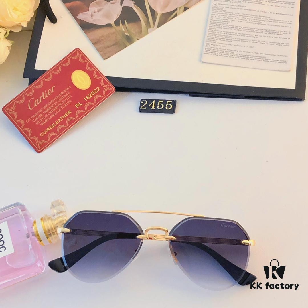 Cartier New Style Casual Trendy Instagram Fashion Sunglasses, Stylish Unisex Retro UV Protection Shades