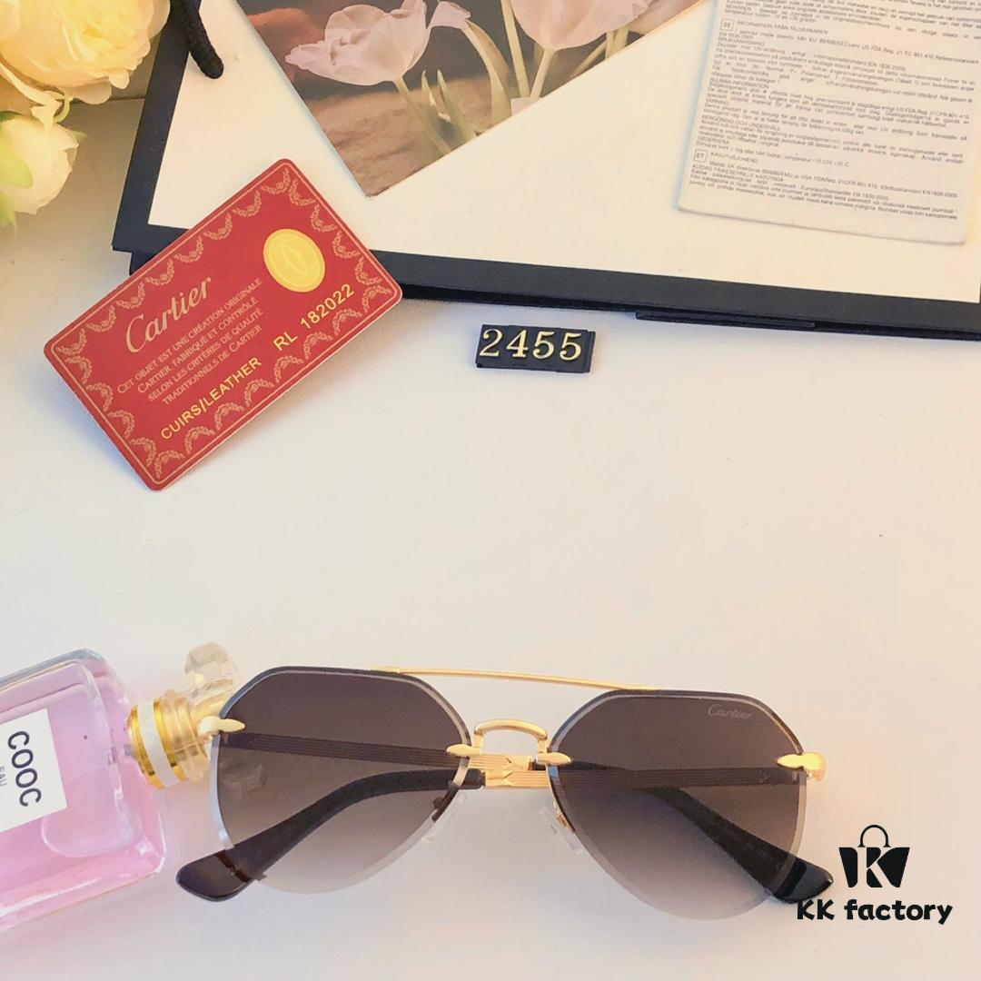 Cartier New Style Casual Trendy Instagram Fashion Sunglasses, Stylish Unisex Retro UV Protection Shades