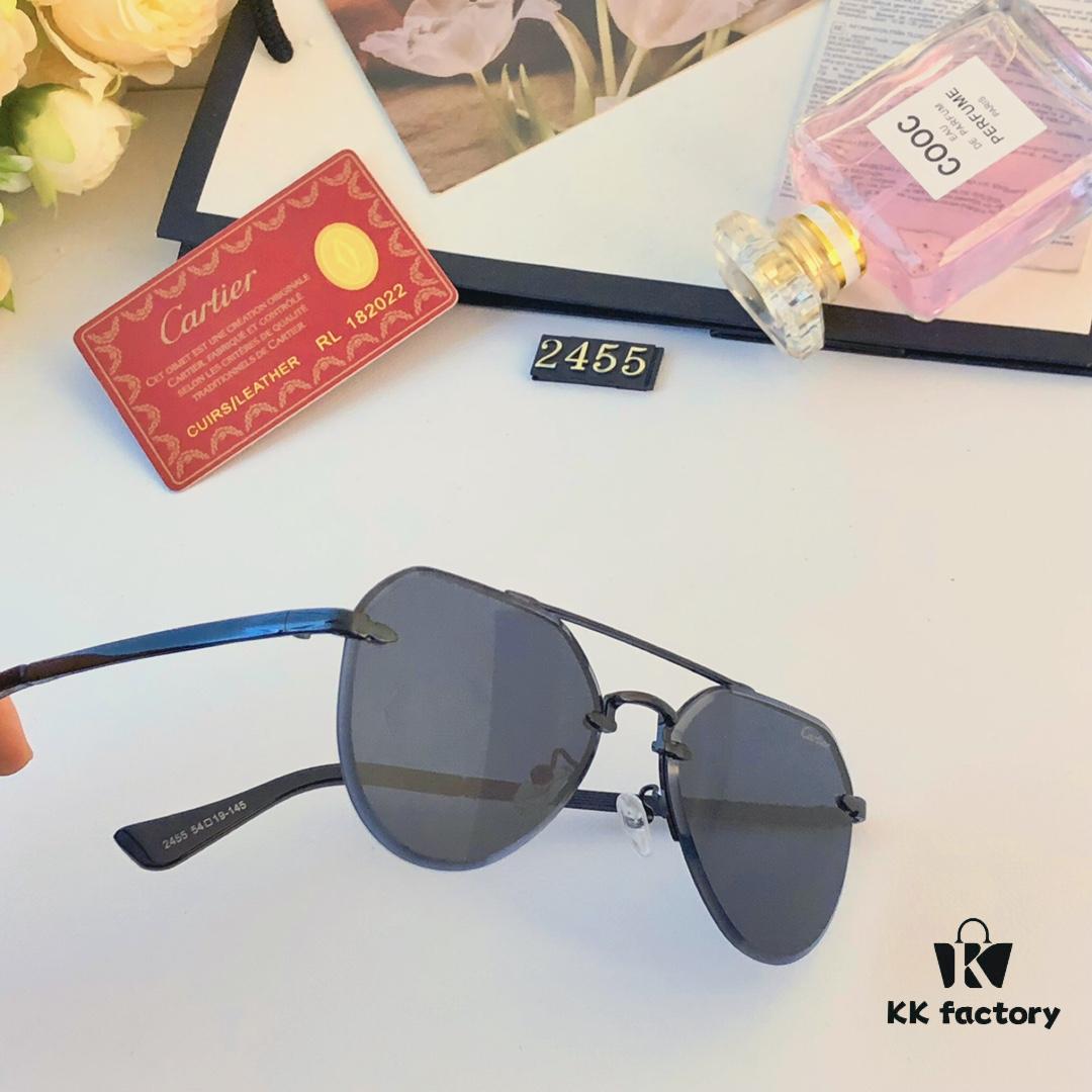 Cartier New Style Casual Trendy Instagram Fashion Sunglasses, Stylish Unisex Retro UV Protection Shades