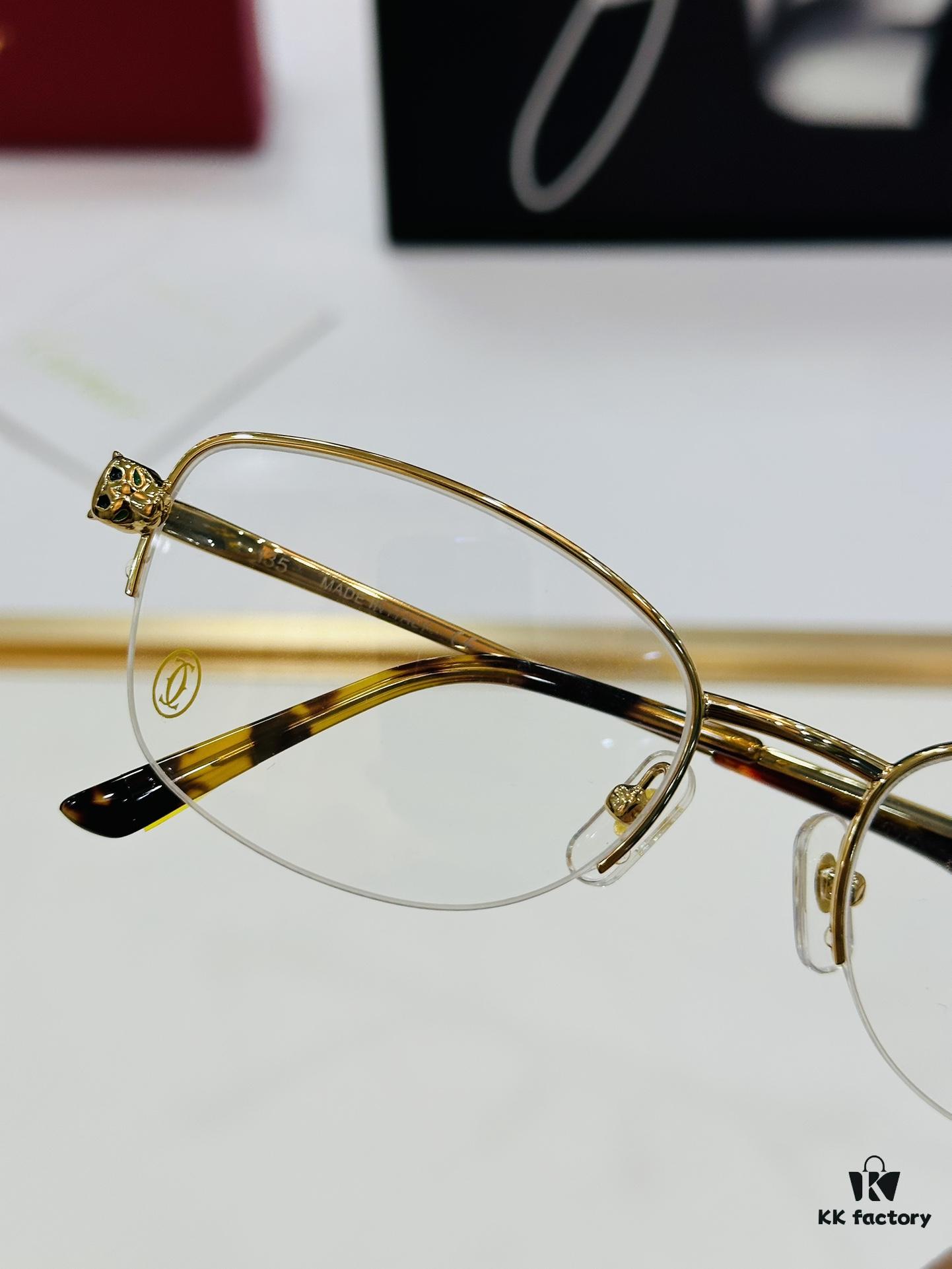 Cartier CT0235O Size: 54□19-135 Men's Sunglasses – Universal Fit, Comfortable Wear, Suitable for All Face Shapes, Can Be Fitted with Prescription Lenses