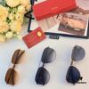 Cartier Classic Stylish Sunglasses, Fashionable Metal Double-Bridge Aviator Round Frame Sun Glasses, Trendy Ins Accessories