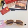 Cartier Classic Stylish Sunglasses, Fashionable Metal Double-Bridge Aviator Round Frame Sun Glasses, Trendy Ins Accessories