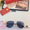 Cartier Classic Stylish Sunglasses, Fashionable Metal Double-Bridge Aviator Round Frame Sun Glasses, Trendy Ins Accessories