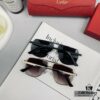 Cartier France - Unisex Sunglasses Model 80771 with Polaroid HD Resin Lenses, Lightweight Metal Frame, Size 60-13-148
