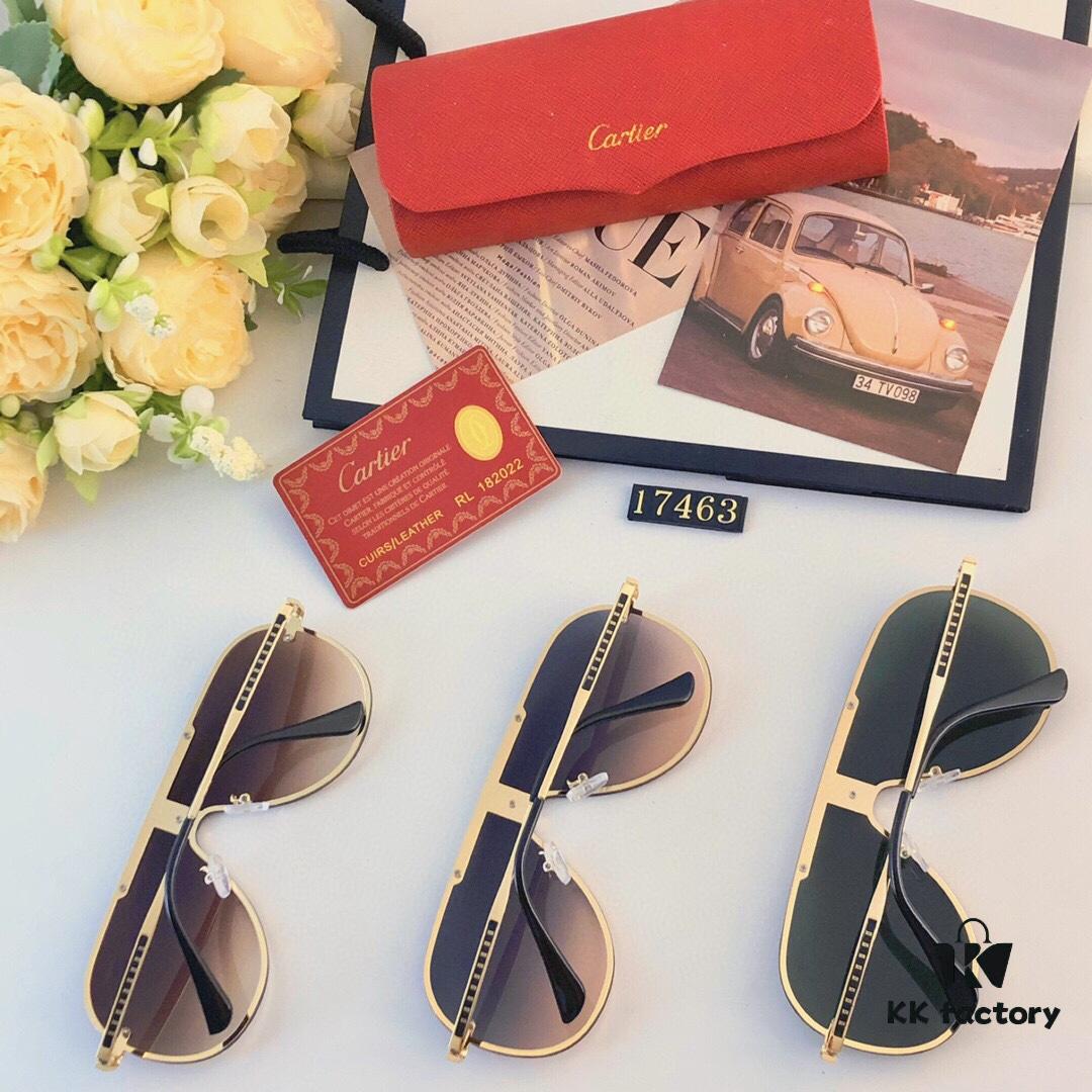 Cartier New Unisex Sunglasses, Fashionable and Trendy Casual Shades for Driving and Outdoor Travel