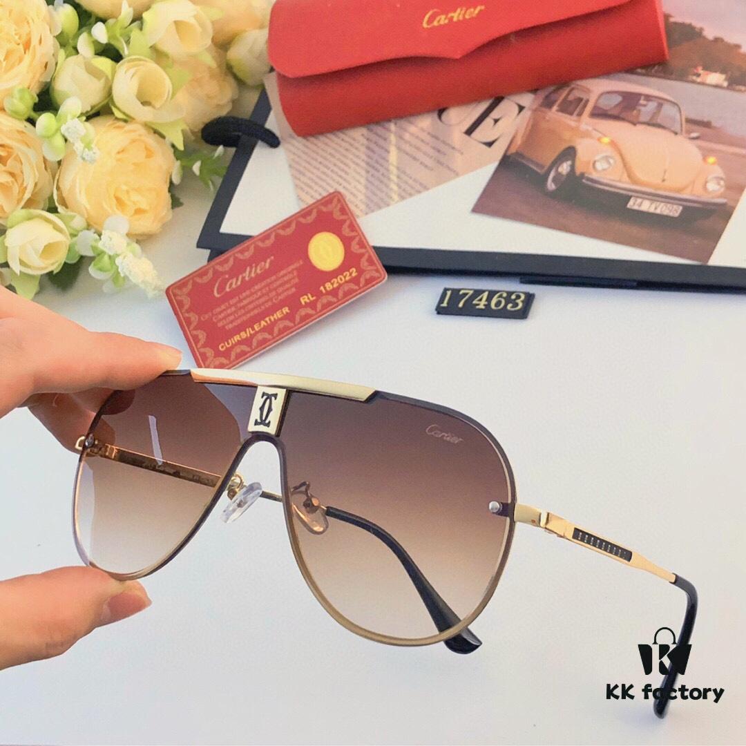 Cartier New Unisex Sunglasses, Fashionable and Trendy Casual Shades for Driving and Outdoor Travel