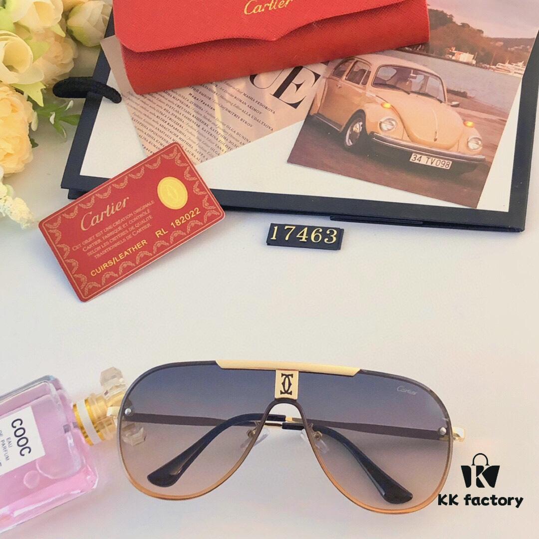Cartier New Unisex Sunglasses, Fashionable and Trendy Casual Shades for Driving and Outdoor Travel