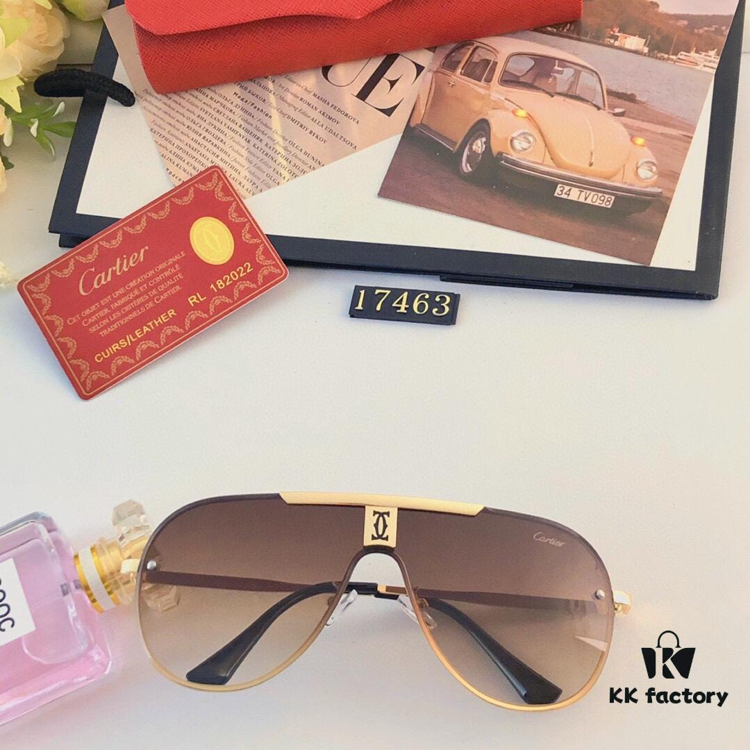 Cartier New Unisex Sunglasses, Fashionable and Trendy Casual Shades for Driving and Outdoor Travel