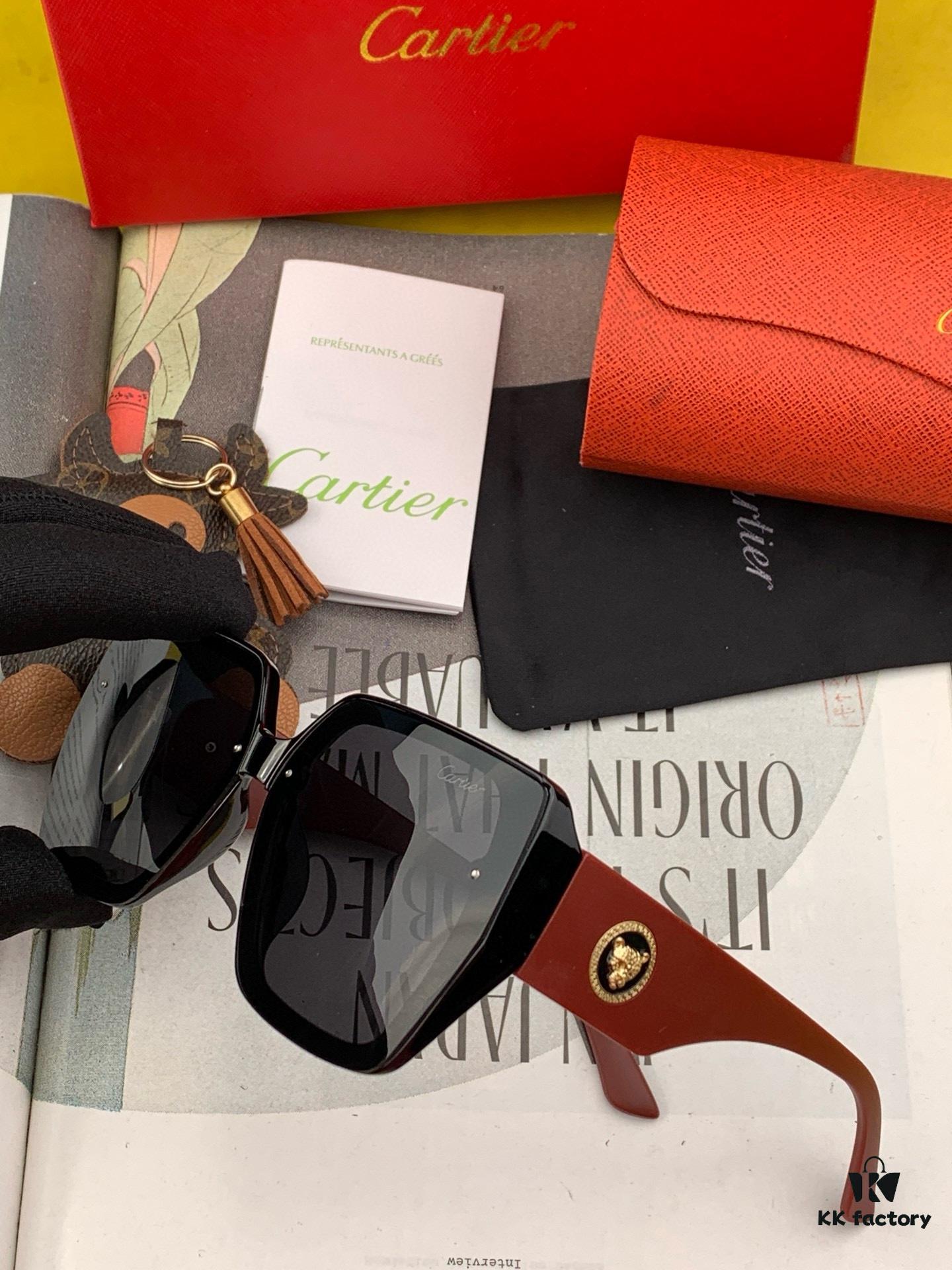 Cartier 2024 New Women's Sunglasses, Elegant and Classic Frame Design