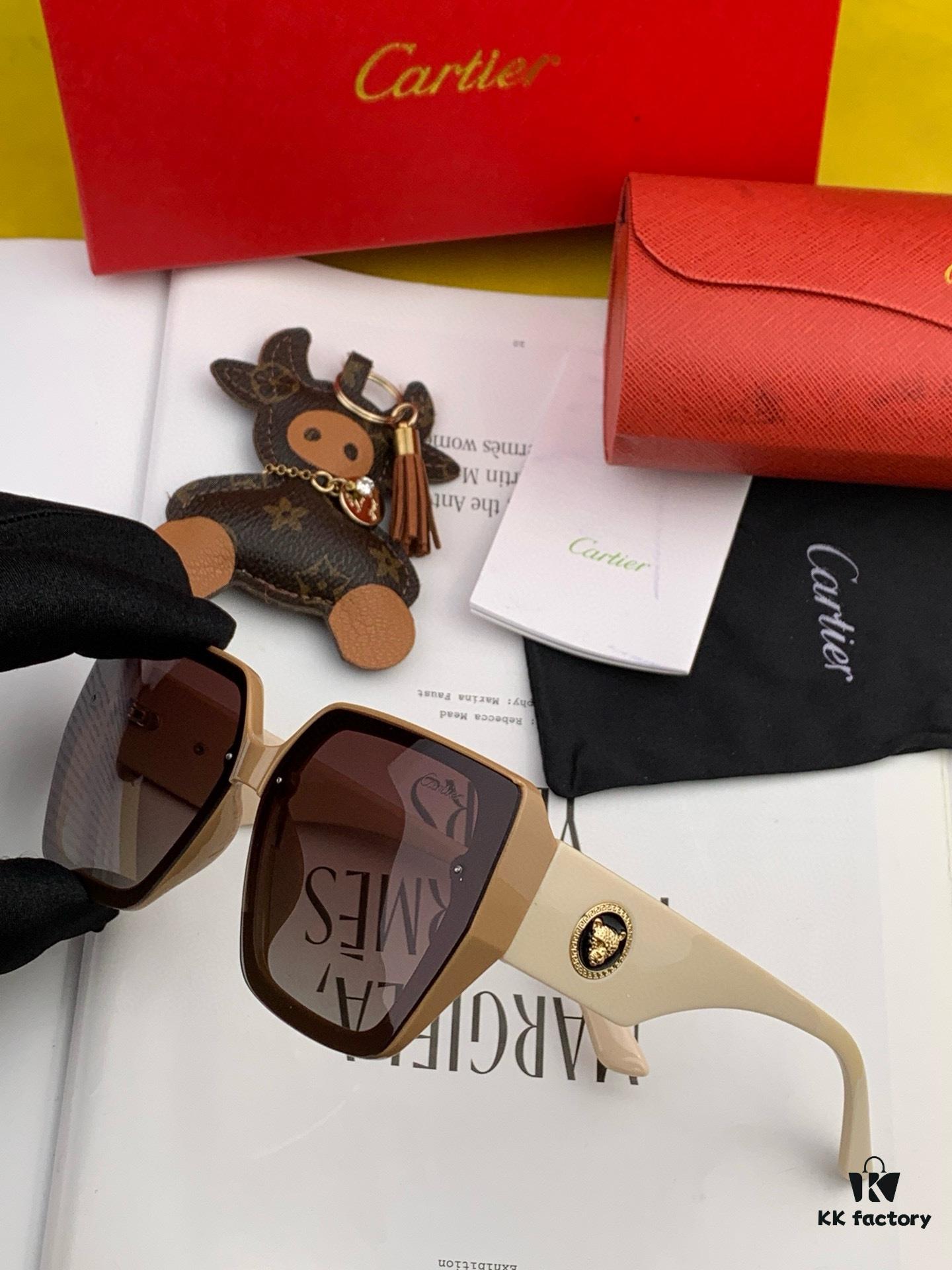 Cartier 2024 New Women's Sunglasses, Elegant and Classic Frame Design