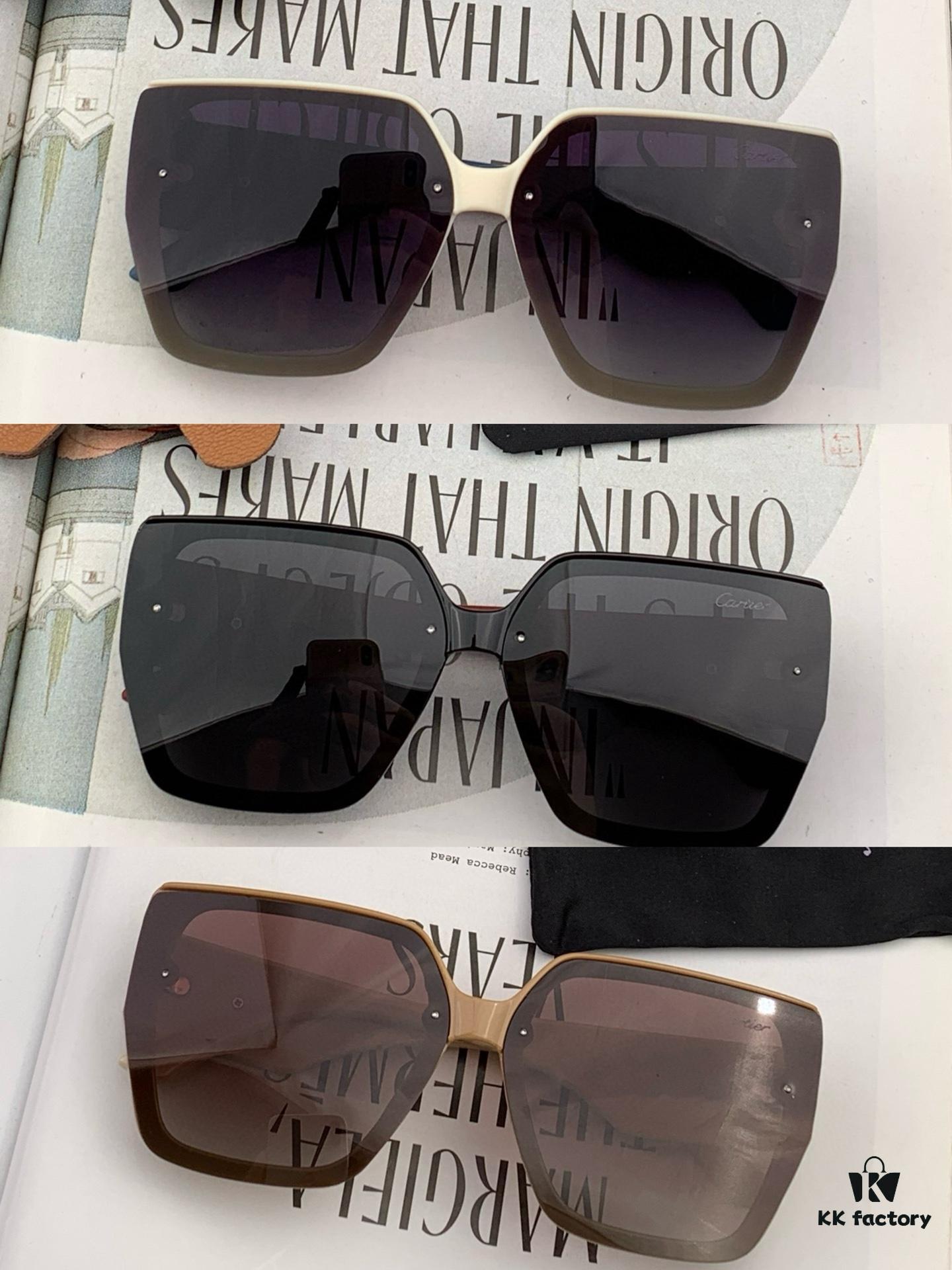 Cartier 2024 New Women's Sunglasses, Elegant and Classic Frame Design