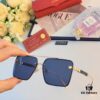Cartier New Fashion Metal Double-Bridge Sunglasses for Men, Square UV-Protection Driving Sunglasses for Outdoor Use
