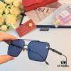 Cartier New Fashion Metal Double-Bridge Sunglasses for Men, Square UV-Protection Driving Sunglasses for Outdoor Use