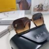 Fendi 2025 New Arrival Trendy European and American Style Square Sunglasses for Women, High-End Fashion UV Protection Sunglasses In Stock
