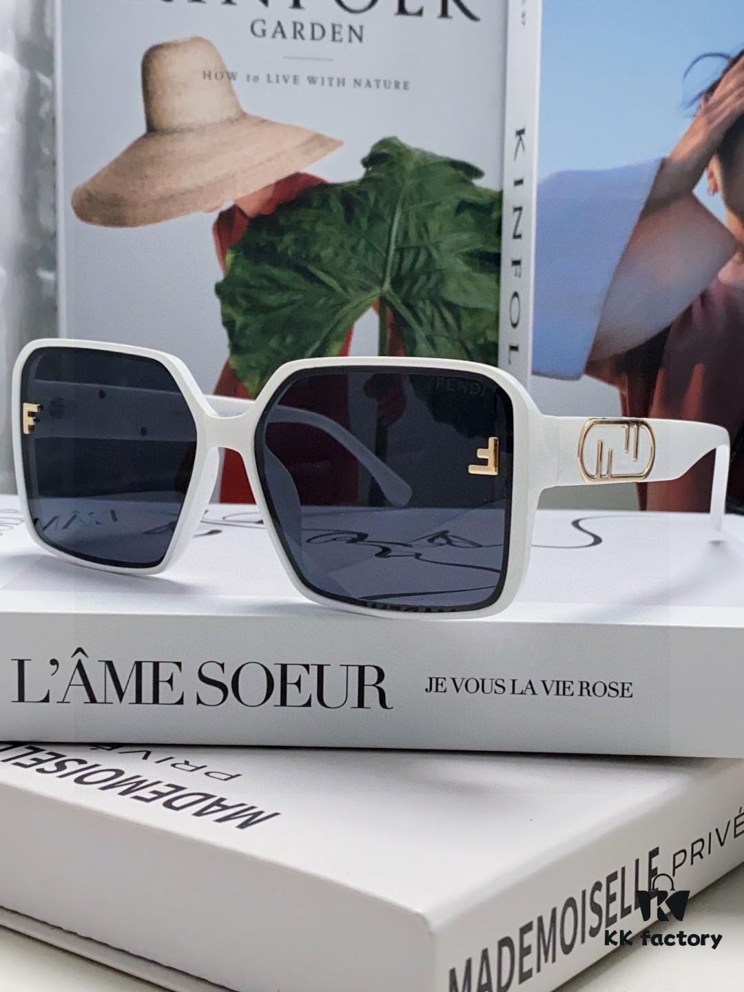 Fendi 2025 New Arrival Trendy European and American Style Square Sunglasses for Women, High-End Fashion UV Protection Sunglasses In Stock