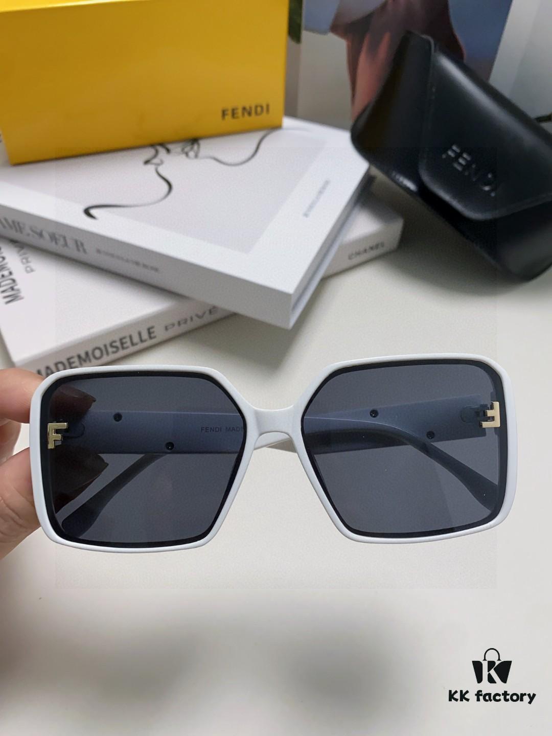 Fendi 2025 New Arrival Trendy European and American Style Square Sunglasses for Women, High-End Fashion UV Protection Sunglasses In Stock