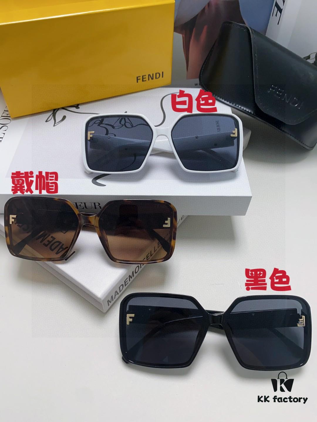 Fendi 2025 New Arrival Trendy European and American Style Square Sunglasses for Women, High-End Fashion UV Protection Sunglasses In Stock