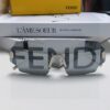 FENDI 2025 New Arrival Men's Fashionable Full-Face Sunglasses, Frameless One-Piece Ocean Lens Unisex Stylish Oversized Windproof Sun Glasses