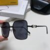 Fendi 2024 New Large Round Oversized Metal Sunglasses for Women, Slimming UV Protection Polarized Sun Glasses