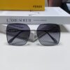 Fendi 2024 New Large Round Oversized Metal Sunglasses for Women, Slimming UV Protection Polarized Sun Glasses