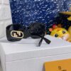 FENDI Acetate O'Lock Sunglasses with Gold-Tone Metal Temples Featuring Oversized O'Lock Logo