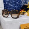 FENDI Acetate O'Lock Sunglasses with Gold-Tone Metal Temples and Oversized O'Lock Logo