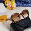 FENDI Acetate O'Lock Sunglasses with Gold-Tone Metal Temples and Oversized O'Lock Logo