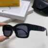 FENDI 2025 New Square Sunglasses, Trendy Hip-Hop Style Alphabet Design, Instagram-Worthy Street Snap Shades