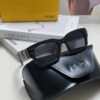 FENDI 2025 New Square Sunglasses, Trendy Hip-Hop Style Alphabet Design, Instagram-Worthy Street Snap Shades