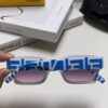 FENDI 2025 New Square Sunglasses, Stylish Hip-Hop Inspired UV Protection Shades, Trendy Alphabet Design for Street Photography, Fashionable Instagrammable Unisex Sunglasses