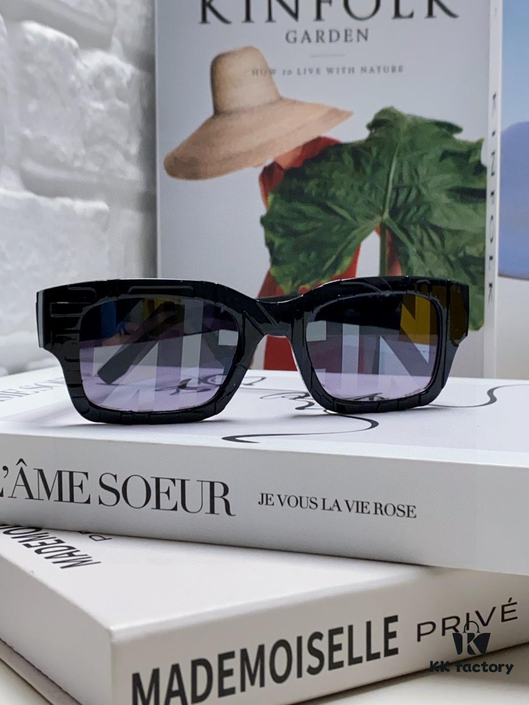 FENDI 2025 New Square Sunglasses, Stylish Hip-Hop Inspired UV-Protective Shades, Popular with Influencers and Streetwear Enthusiasts