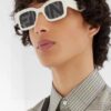 FENDI 2025 New Square Sunglasses, Stylish Hip-Hop Inspired UV-Protective Shades, Trendy Letter-Embellished Streetwear Sunglasses for Men and Women