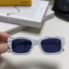 FENDI 2025 New Square Sunglasses, Stylish Hip-Hop Inspired UV-Protective Shades, Trendy Letter-Embellished Streetwear Sunglasses for Men and Women