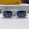 FENDI 2025 New Square Sunglasses, Stylish Hip-Hop Inspired UV-Protective Shades, Trendy Letter-Embellished Streetwear Sunglasses for Men and Women