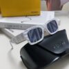 FENDI 2025 New Square Sunglasses, Stylish Hip-Hop Inspired UV-Protective Shades, Trendy Letter-Embellished Streetwear Sunglasses for Men and Women
