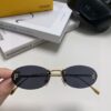 Fendi 2025 New Arrival Metal Frameless Oval Sunglasses for Women, Stylish and Unique UV-Protective Shades Unisex Sun Glasses