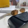 Fendi 2025 New Arrival Metal Frameless Oval Sunglasses for Women, Fashionable and Stylish Unisex UV-Protective Sun Glasses