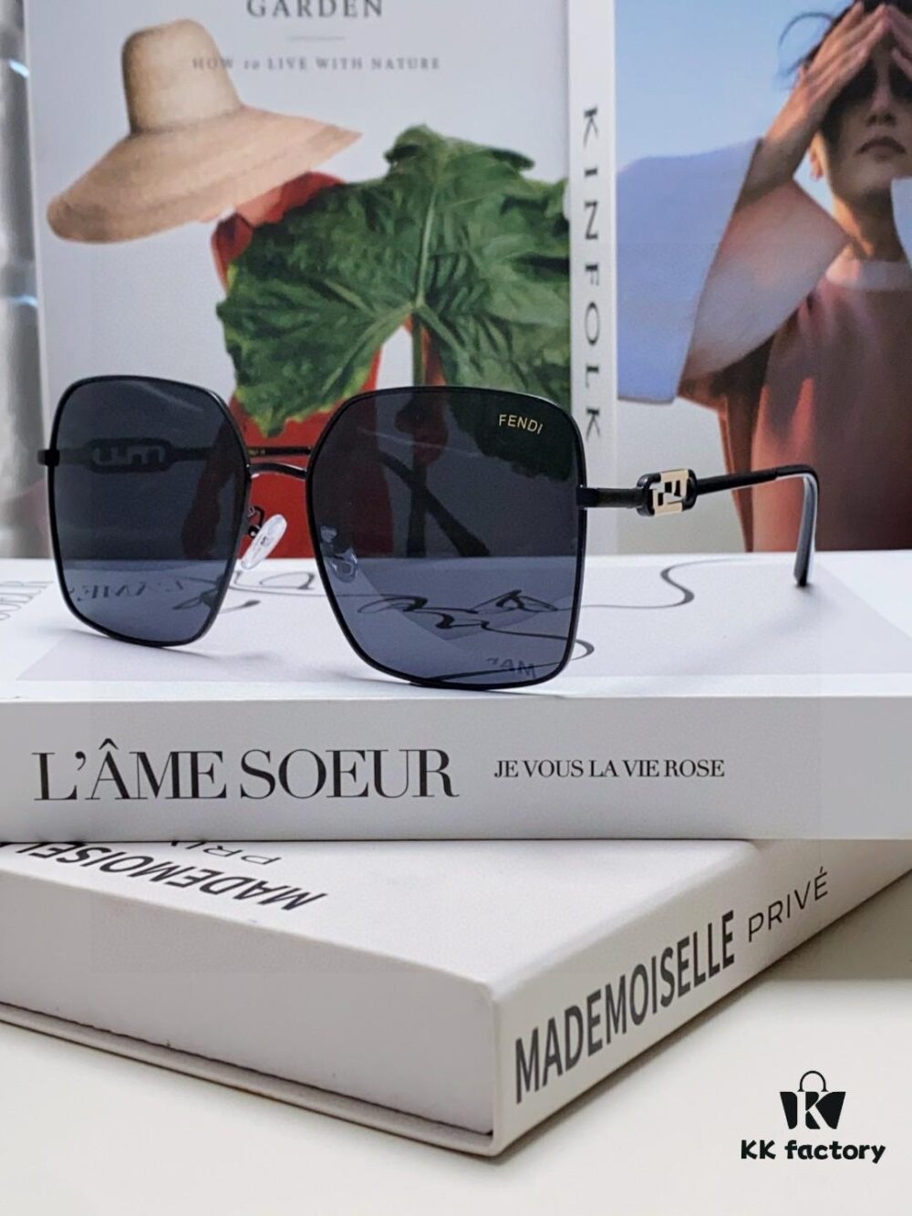 Fendi 2025 New Arrival Oversized Round Metal Sunglasses for Women, Flattering Large Frame Polarized UV Protection Sun Glasses