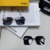 Fendi 2025 New Arrival Oversized Round Metal Sunglasses for Women, Flattering Large Frame Polarized UV Protection Sun Glasses
