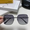 Fendi 2025 New Large Round Oversized Metal Sunglasses for Women, Slimming Polarized Sun Protection Eyewear