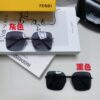 Fendi 2025 New Large Round Oversized Metal Sunglasses for Women, Slimming Polarized Sun Protection Eyewear