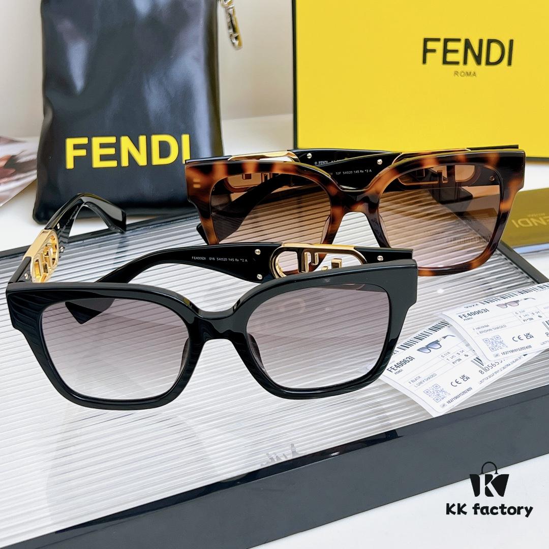 125 Fendi High Version Mod: FE40063I Size: 52-21-145 Sunglasses