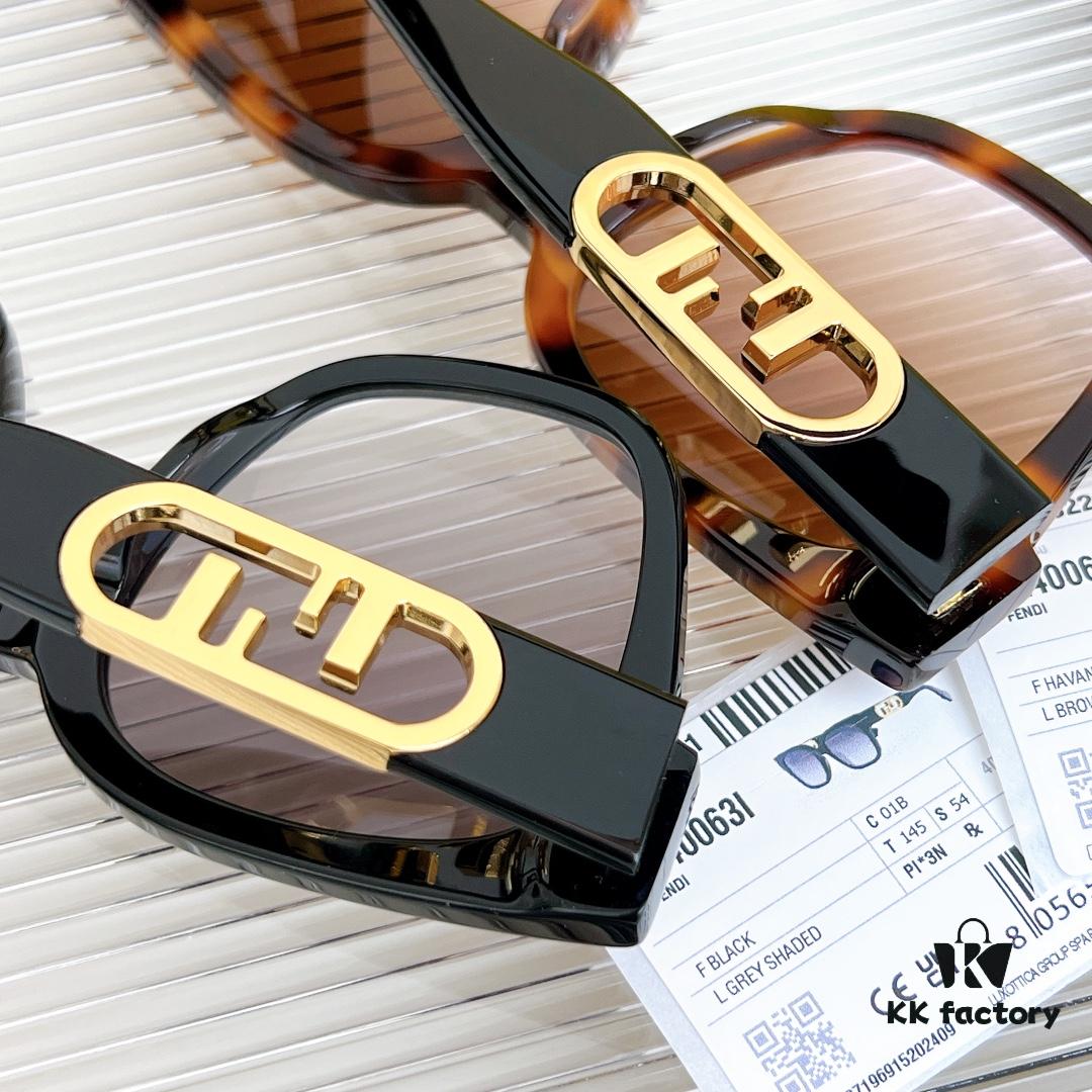 125 Fendi High Version Mod: FE40063I Size: 52-21-145 Sunglasses