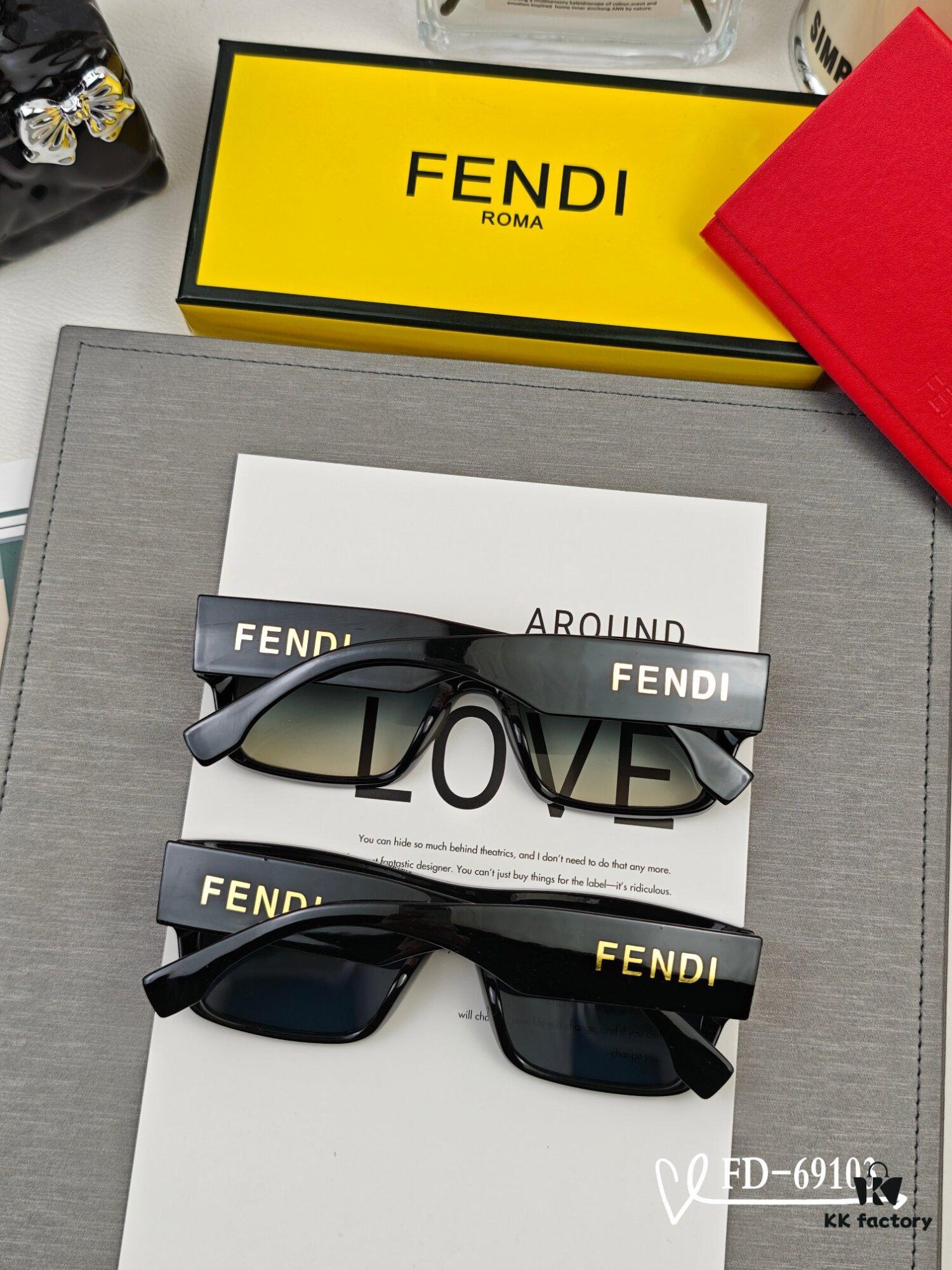 Italian FENDI Sunglasses with Polarized Lenses