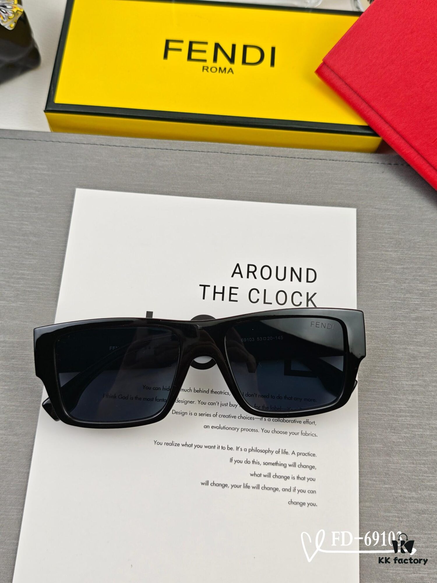 Italian FENDI Sunglasses with Polarized Lenses