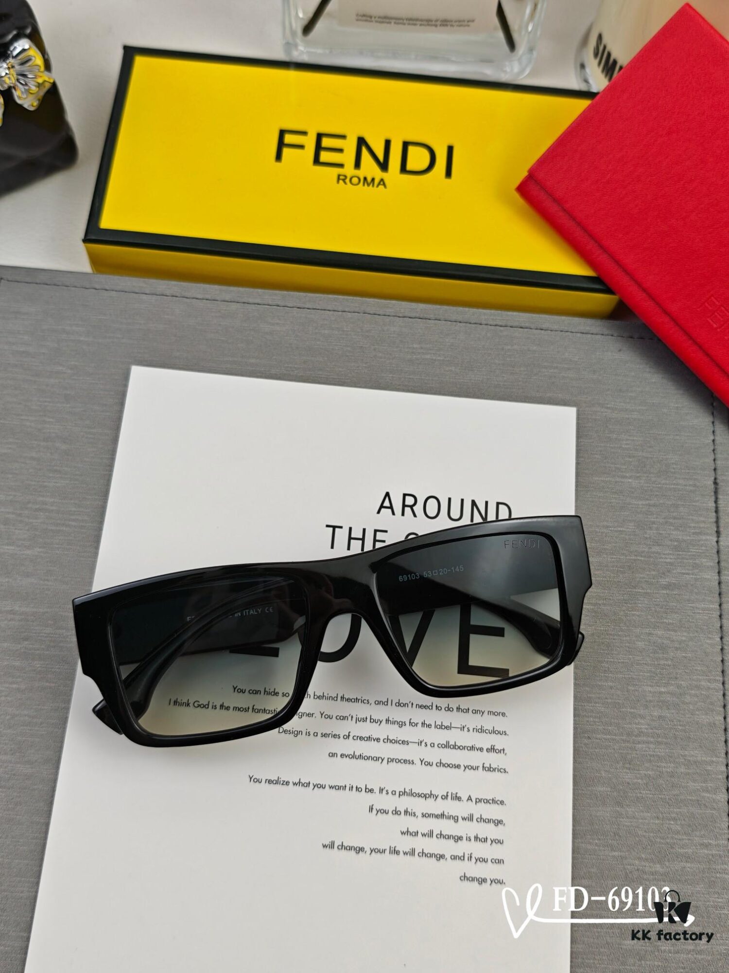 Italian FENDI Sunglasses with Polarized Lenses