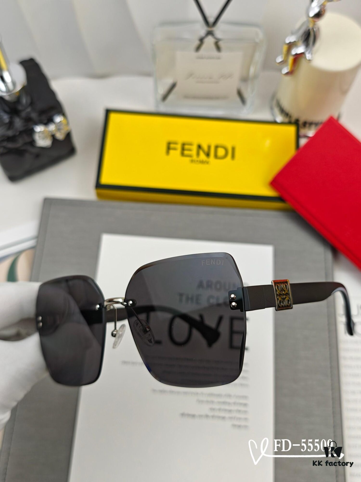 FENDI Italy - Polarized Sunglasses with TR90 Frame and Polylens Lens