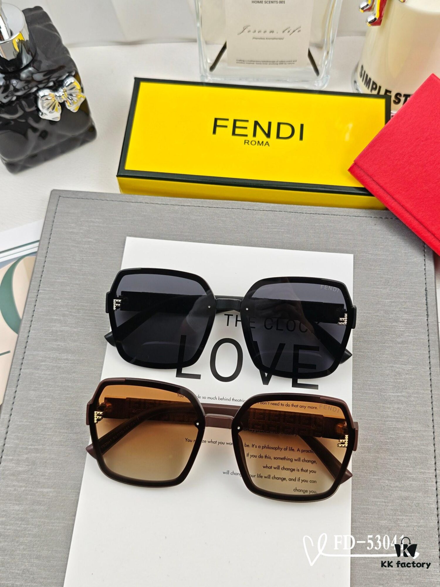 Italian FENDI New Arrival Sunglasses Model 53041 with Polarized Lenses, Lightweight TR90 Frame for Comfortable Wear