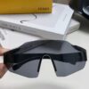 Fendi Running Glasses for Cycling and Marathon Sports, Unisex Outdoor Windproof Sunglasses with Oversized Frame